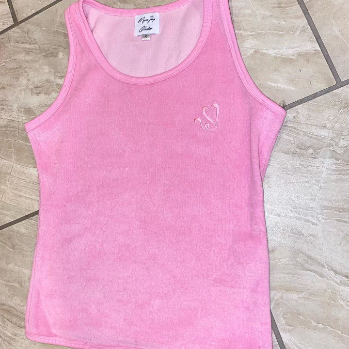 Myra Jay Cotton Pink Tank Top